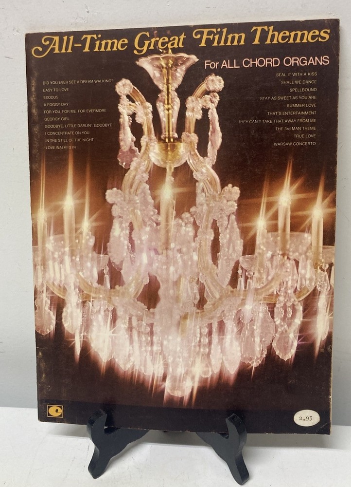 VTG All Time Film Themes All Chord Organs Sheet Music Book Songs 1972 Copyright