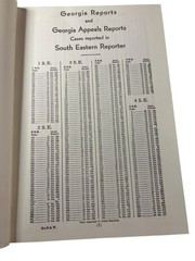 Georgia Blue & White Book Law Reporter Guide West Publishing Co. Legal Reference