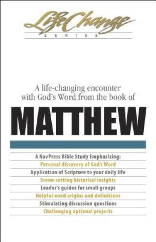 Matthew (LifeChange) – Paperback By The Navigators – GOOD