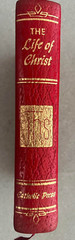 „The Life of Christ” Catholic 1954, Red Leather Binding, Gold Gilded Page Edges