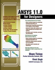 ANSYS 11.0 FOR DESIGNERS By Sham Tickoo *Excellent Condition*