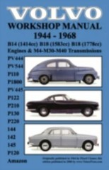 CLYMER Volvo 1944-68 Workshop Man Pv444, Pv544 , P1800, Pv445, P122 , P210, P130