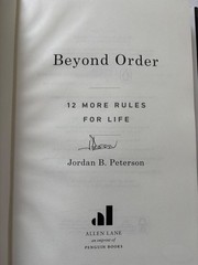 JORDAN B PETERSON SIGNED BEYOND ORDER 1ST HC BOOK 12 MORE RULES FOR LIFE JSA A