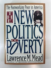 The New Politics Of Poverty Mead 1992 Hardcover GC Social Policy Book