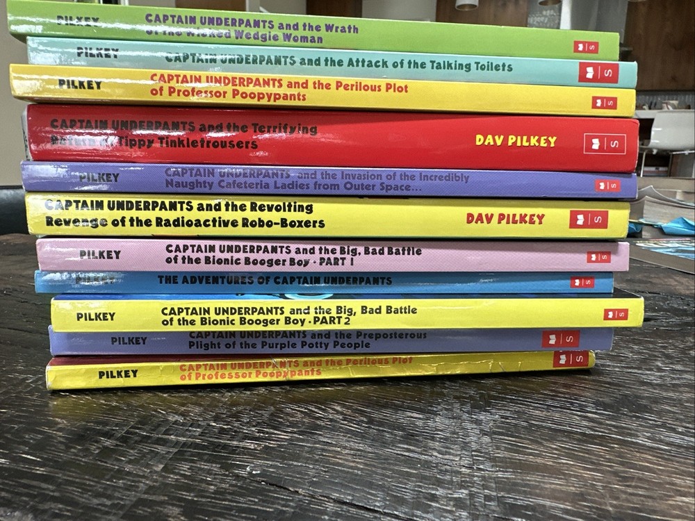 11 Captain Underpants Books – Various Titles Good Condition