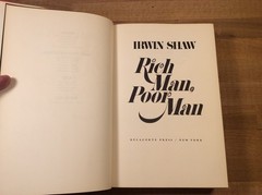 Rich Man, Poor Man, Irwin Shaw, Hardcover 1st Edition 1st Printing