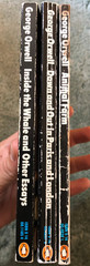 George Orwell books, lot of 3 Penguin UK editions, Animal Farm, Inside the Whale