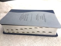 Russian/English Parallel BIble,Blue Grey ImitationLeather,Synodal/King James