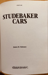 Studebaker Cars by Moloney, 1994 Motorbooks International, Illustrated Hardcover