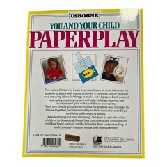 You and Your Child Paperplay~Usborne Book 1990~Play Ideas Young Children Q2 15