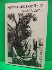As Needed For Rage David P Gollub 1996 SC Book Poetry Zeitgeist Press Scarce