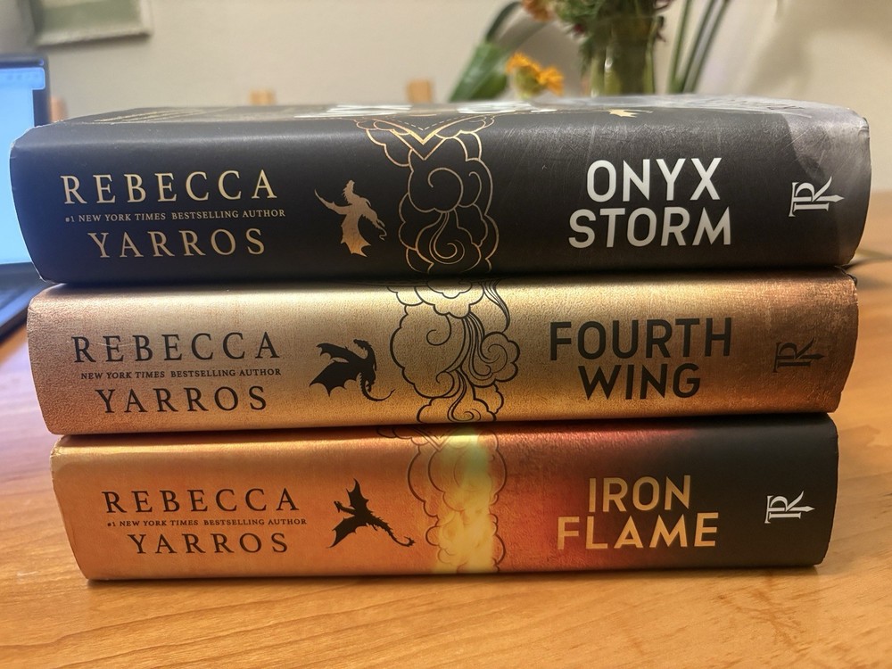 Empyrean Series by Rebecca Yarros Lot of 3 Onyx Storm Sprayed Pages