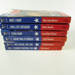 Lot of 6 Vintage Texas Love Stories Lone Star Lullabies Paperback Books