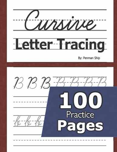Cursive Letter Tracing: 100 Practice – Paperback, by Ship Penman – Very Good