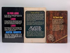 Vintage Lot 8 Agatha Christie Books Hercule Poirot Mystery Dell Cover Art 60s 70