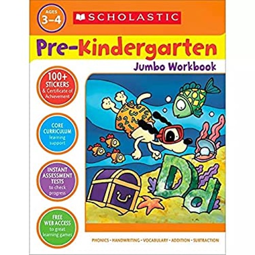 Scholastic Pre-Kindergarten Jumbo Workbook Scholastic