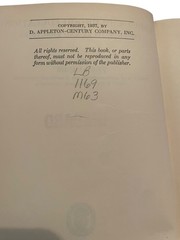Early Childhood Education Its Principles and Practices Ruby Minor 1937 D.