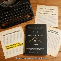 The Mountain Is You by Brianna Wiest Paperback Book | Self-Help Personal Growth