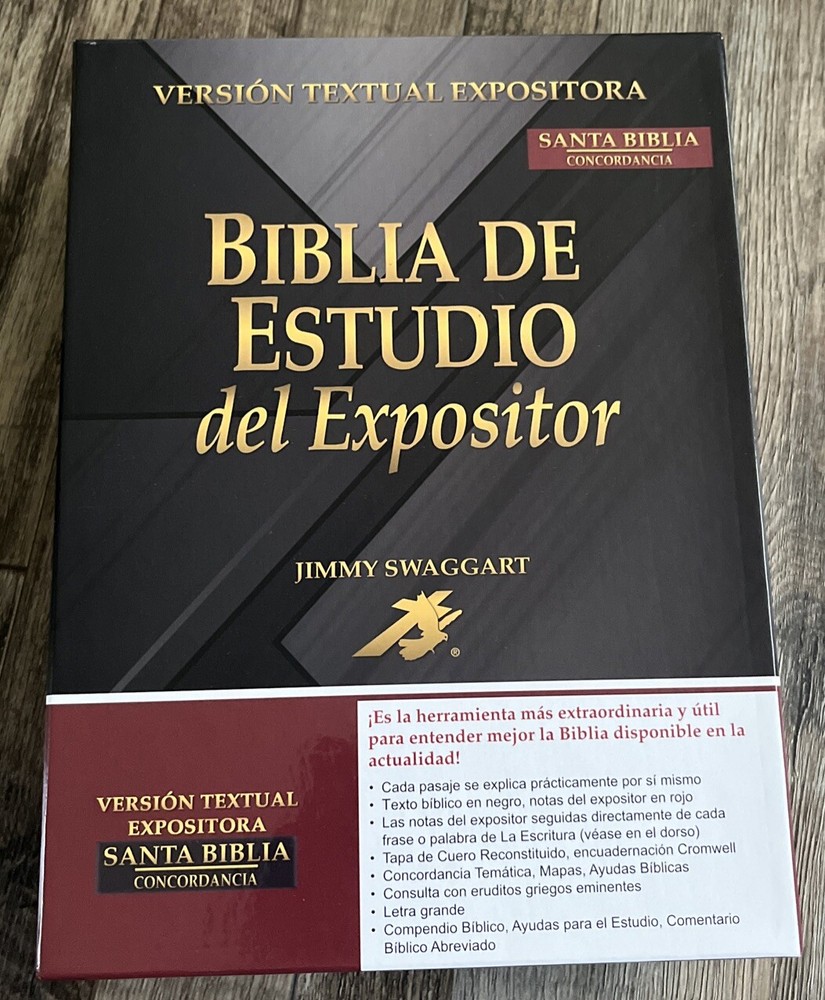 BIBLIA DE ESTUDIO DEL EXPOSITOR DE JIMMY SWAGGART COLOR VINO