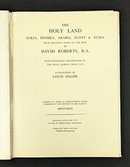 The Holy Land: Syria, Idomea, Arabia, Egypt by David Roberts mn3436