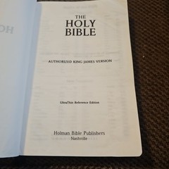 Holy Bible NIV 87 Ultra Thin Black Bonded Leather Holman Reference