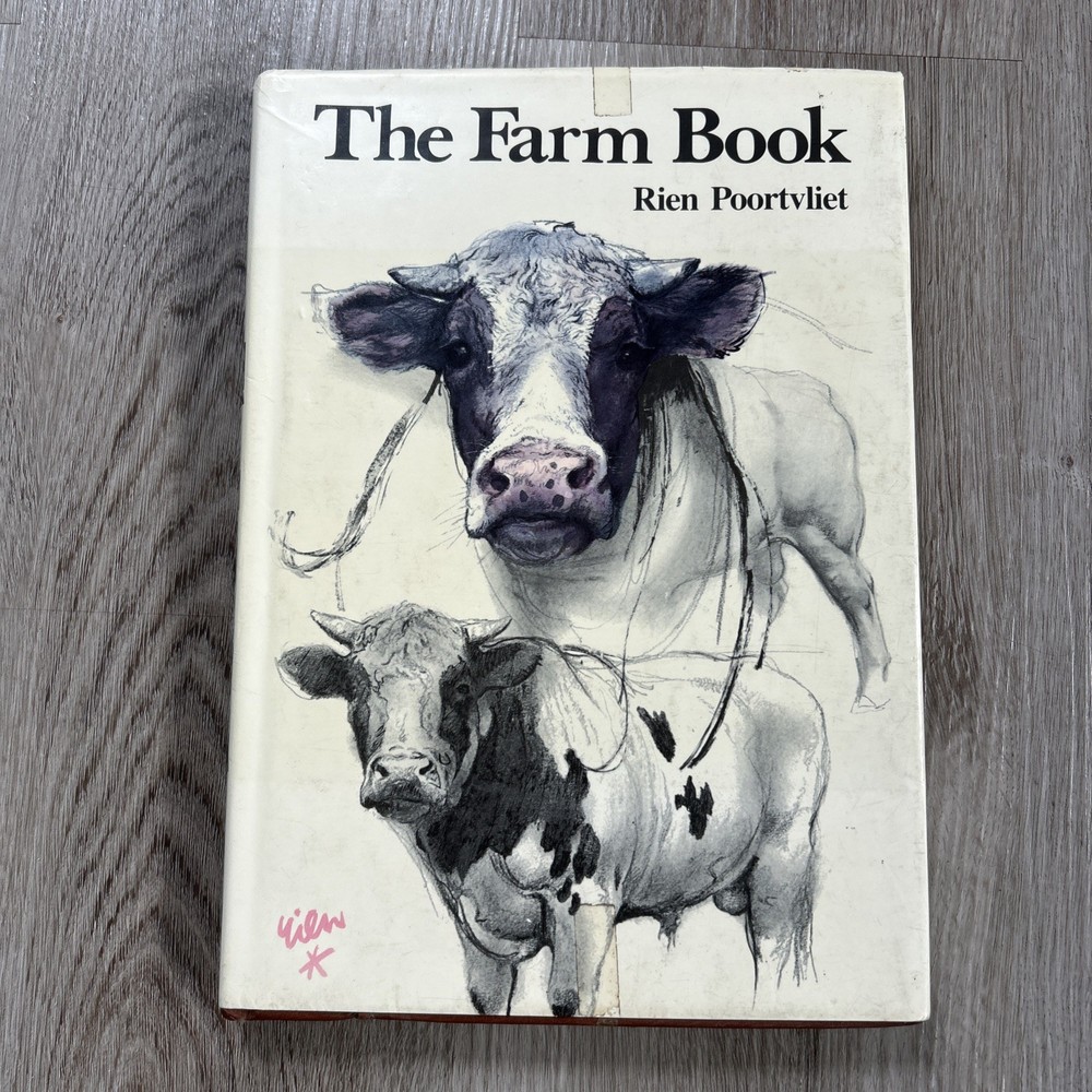 The Farm Book by Rien Poortvliet 1980 Harry N Abrams Hardcover & Dust Jacket