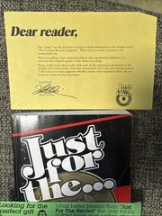 JUST FOR THE RECORD By Shad O’shea SIGNED Softcover 1986 – 1st Edition