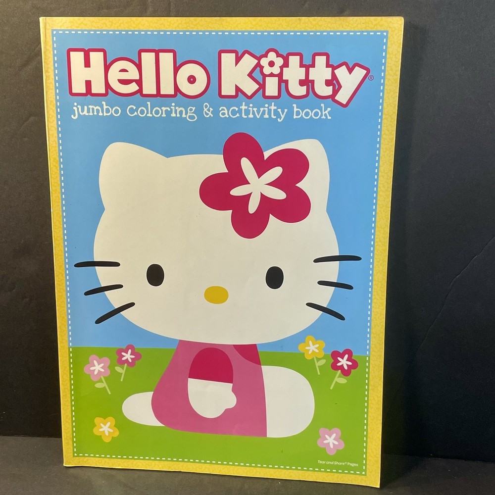 SANRIO Hello Kitty Coloring Book And Activity Bendon 2014 With 3 Pages Colored
