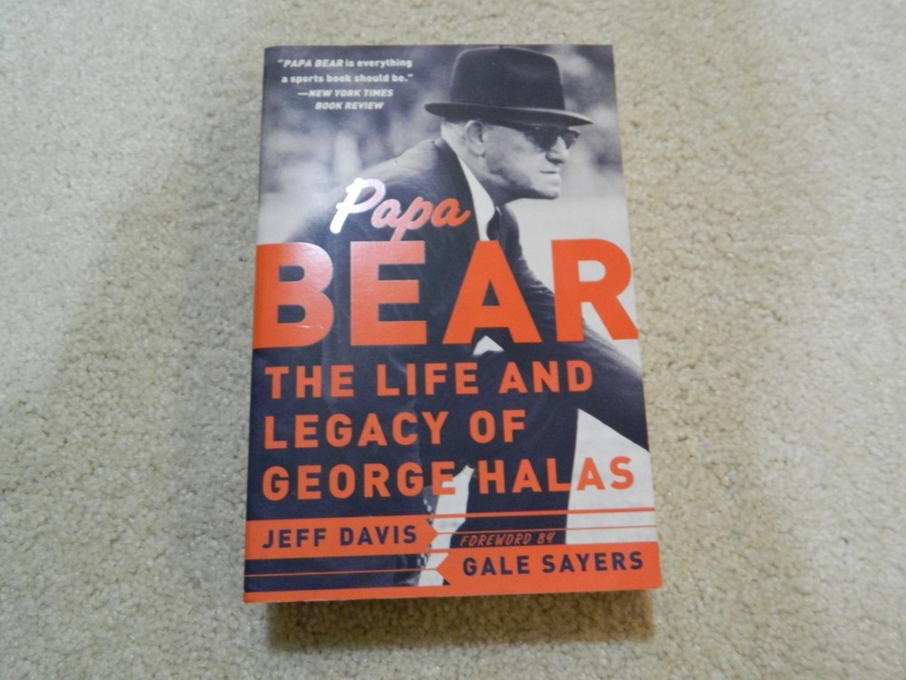 Paper Back Book 500 pages Papa Bear Life and Legacy of George Halas Gale Sayers