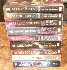 Lot of 9 Ilona Andrerws Books Kate Daniels 1-5, The Edge 1-3, Hidden Legacy Lot