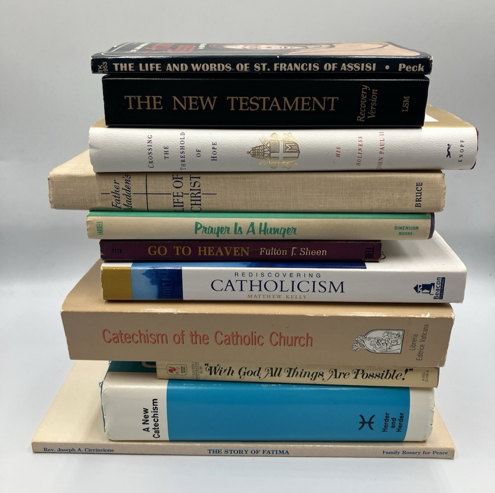 Lot of 11 Vintage Religious Books Pastor’s Library HC PB Catechism Guidance