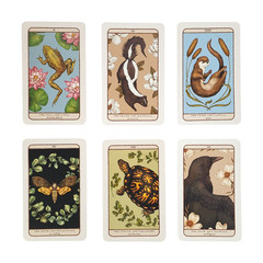 Woodland Wardens: 52-Card Oracle Deck & Guidebook by Jessica Roux Pre-Owned