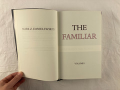 The Familiar Volume 1 One Rainy Day in May Mark Z. Danielewski 1st Ed. 1st Print