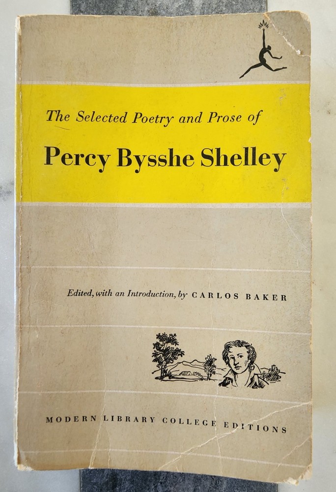 Selected Poetry & Prose Percy Bysshe Shelley PB Modern Library 1951