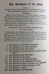 The Message of the Bible, 1908 Sanders and Kent Volume IX, 6-1/2″ X 5-1/4″