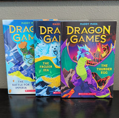 Dragon Games by Maddy Mara Paperback Book Lot 1-3 Scholastic: Thunder Egg + More