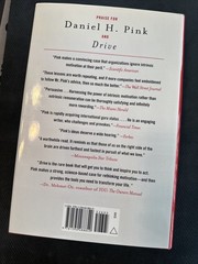 By Daniel H. Pink Like New Motivation Leadership Inspirational HC