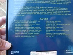 NIV Large Print Thompson Chain Reference Bible Navy~ Retails~89.99 Leathersoft