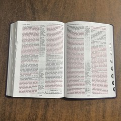 KJV Large Print Reference Bible Indexed – Purple LeatherSoft – large 11 pt font