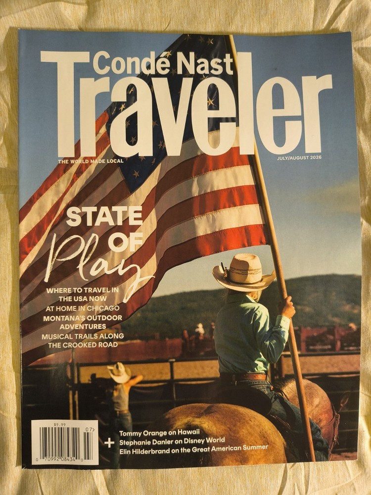 Conde Nast Traveler Magazine July August 2026 NEW State of Play No Address Label