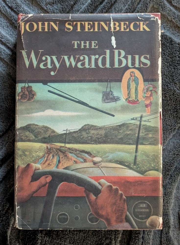 JOHN STEINBECK The Wayward Bus Viking Press 1947 HC/DJ 1ed, later printing
