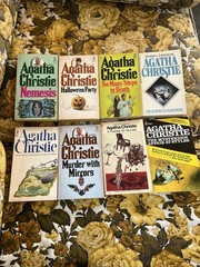 Lot of 8 Vintage Agatha Christie Paperbacks Mixed Titles 1950s-1980s
