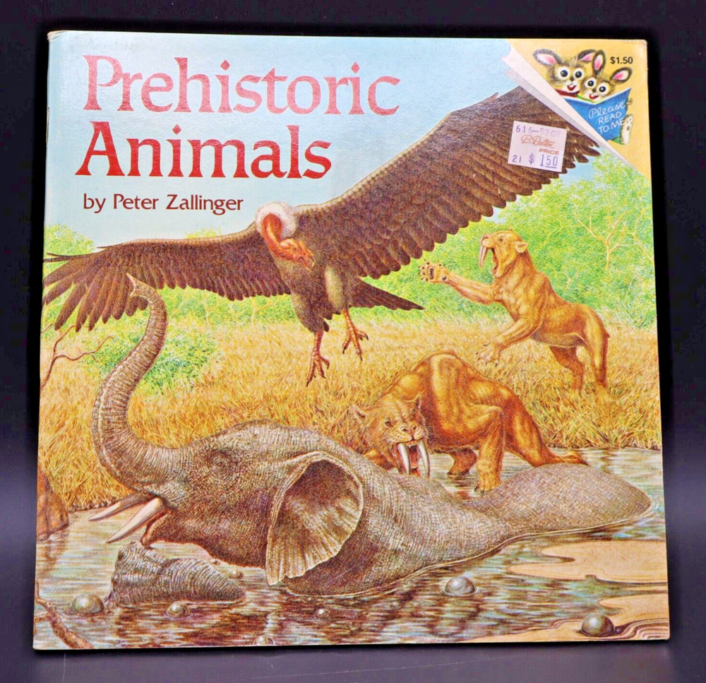 Prehistoric Animals By Peter Zallinger Childrens Book Random House Vintage 1978