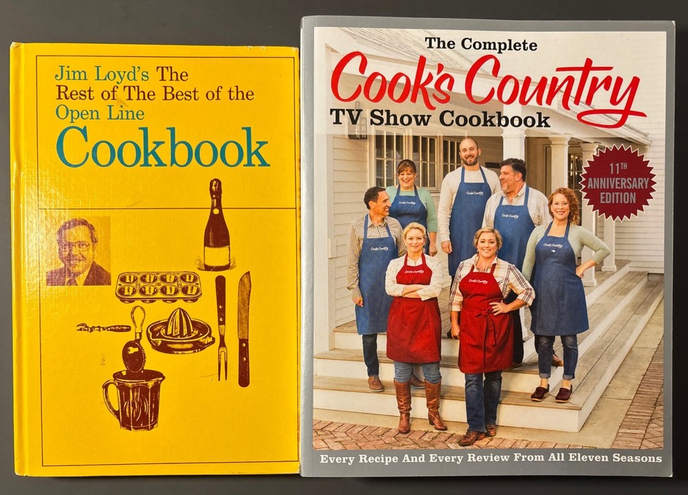 1970s-2010s TV & Radio Show Cookbook Lot, The Open Line & Cook’s County