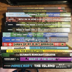 Lot of 14 Minecraft Books Video Game Guides Chapter Novels Diary 8 Bit Warrior