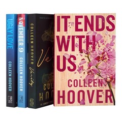 Colleen Hoover Collection 4 Books Set (It Ends With Us, Ugly Love, November …