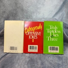 Vintage 1980s Joke Book Lot Gross Truly Tasteless Outrageously Offensive Humor