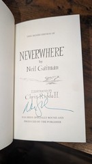 Neverwhere – Neil Gaiman, William Morrow, Hardcover SIGNED