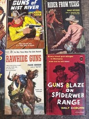Lot Of 12 Vintage Western Paperback Books 1950’s & 60’s Mixed Authors -Good