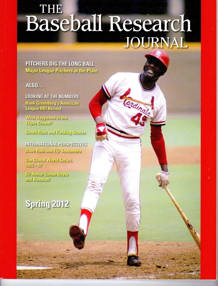2012 Spring SABR Baseball Research Journal #41-1 (104 pages) BOB GIBSON cover